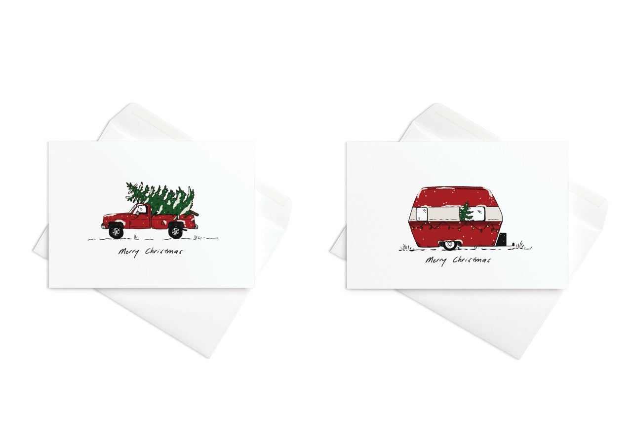 Country Christmas Card Set