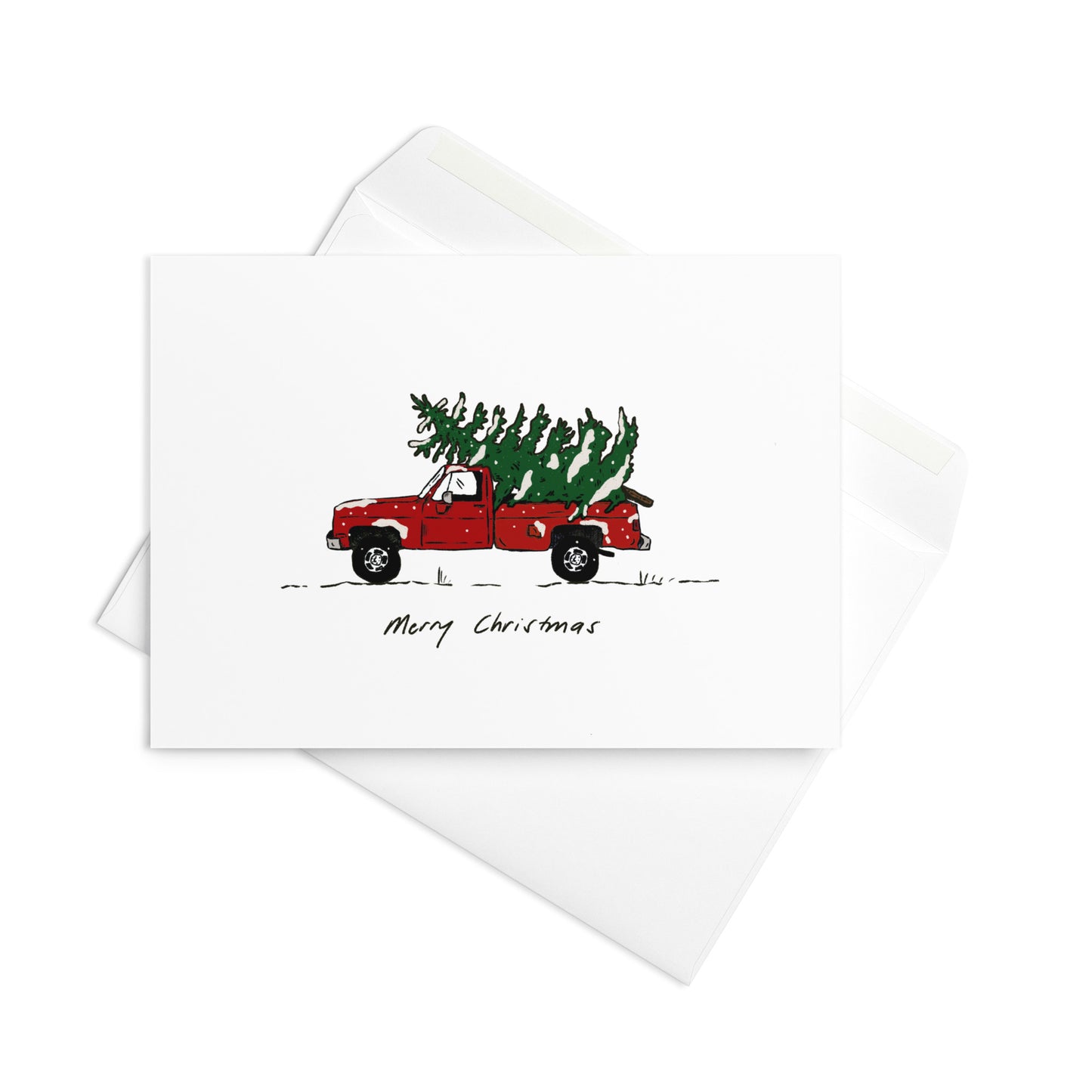 Country Pick Up Truck Christmas Card