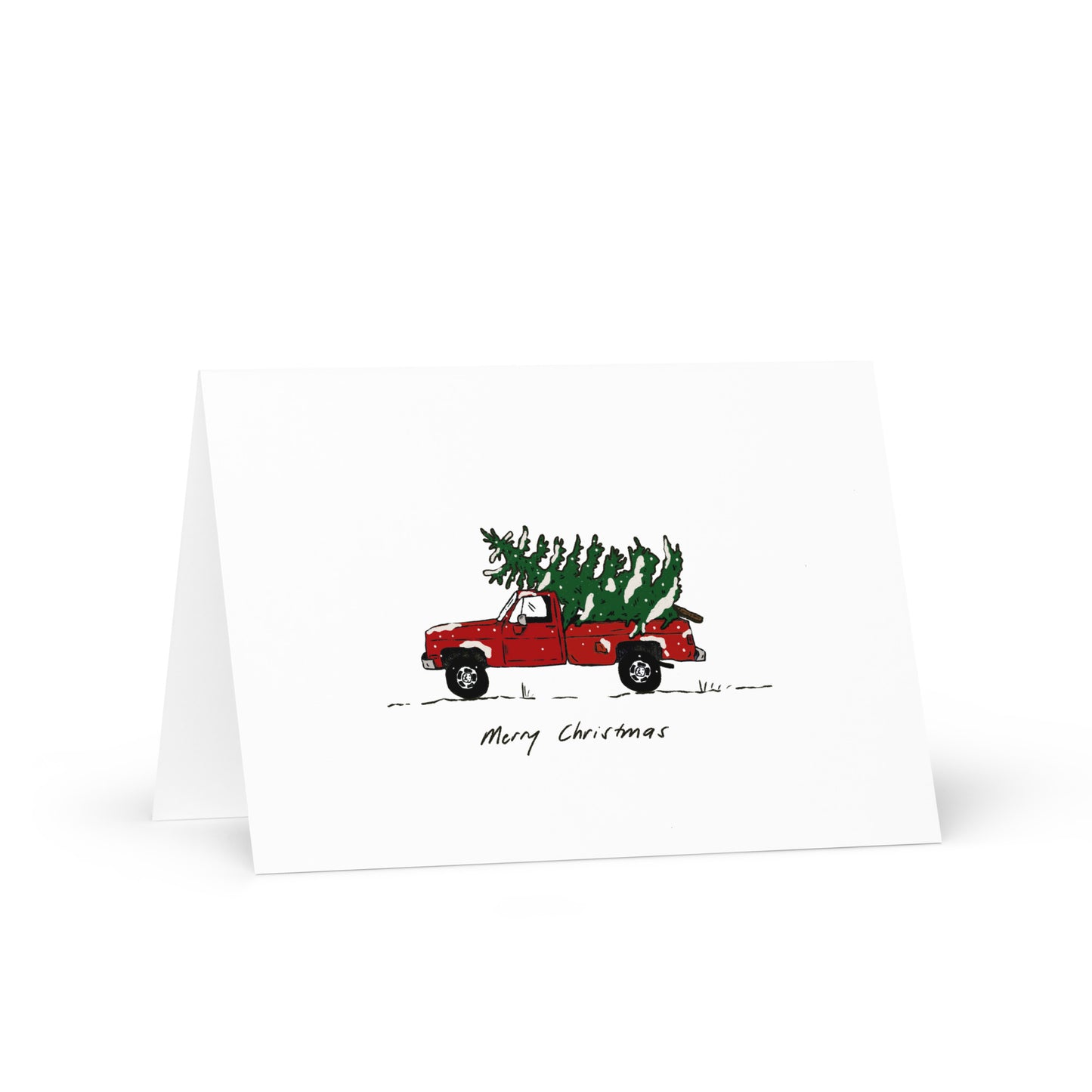 Country Pick Up Truck Christmas Card