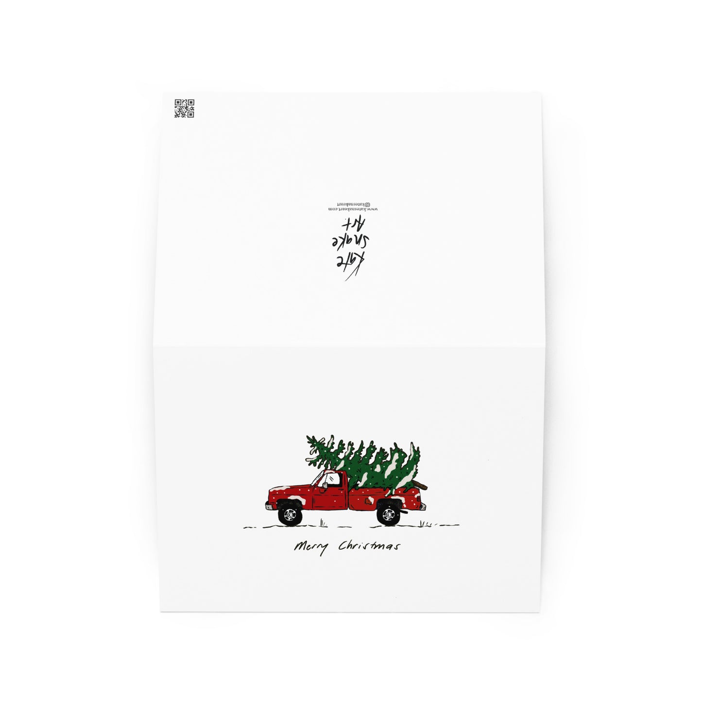 Country Pick Up Truck Christmas Card