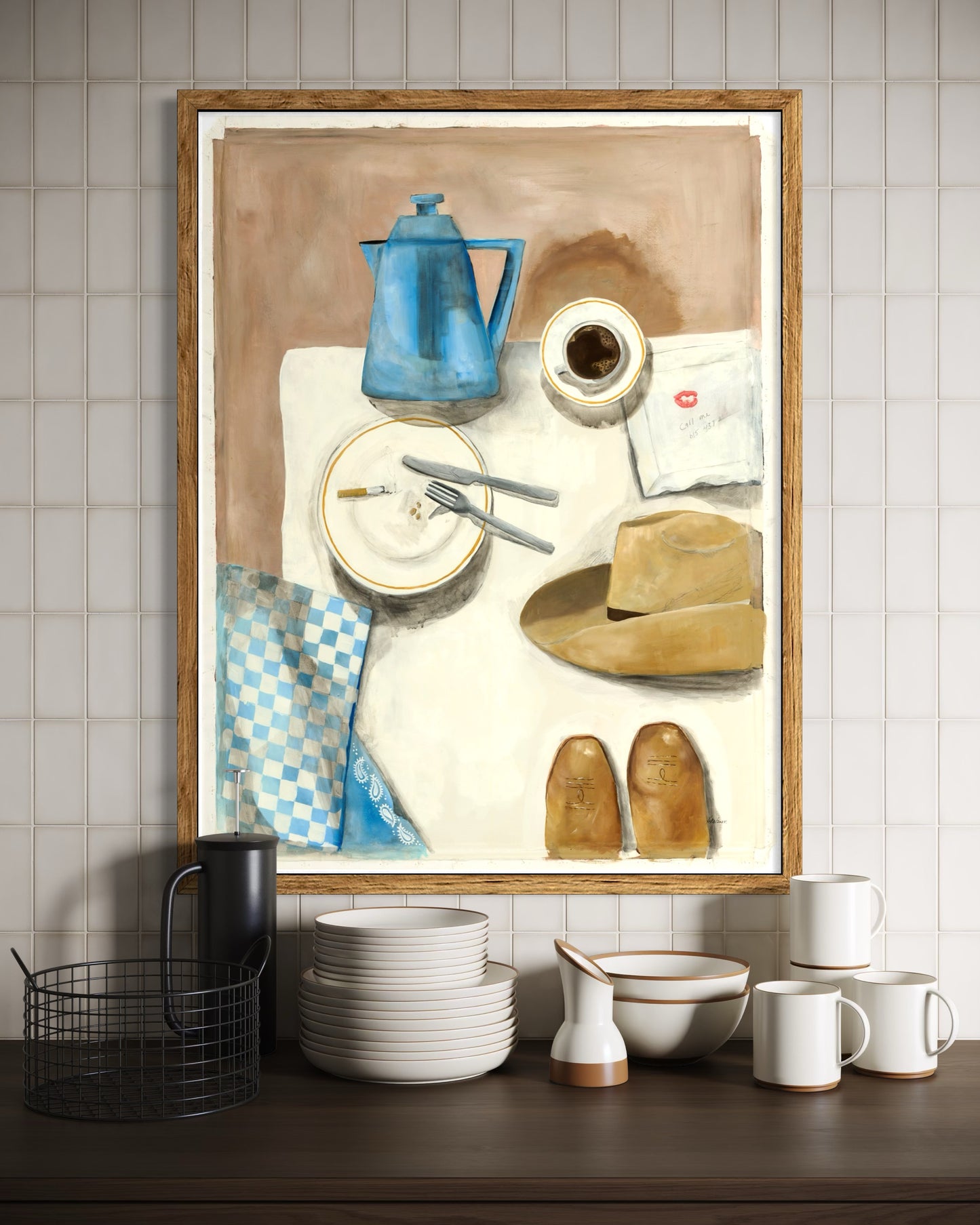 NEW PRINT! Cowboy Supper