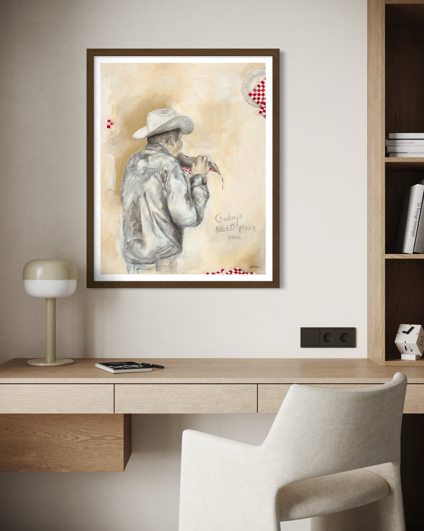 NEW PRINT! Pizza Cowboy