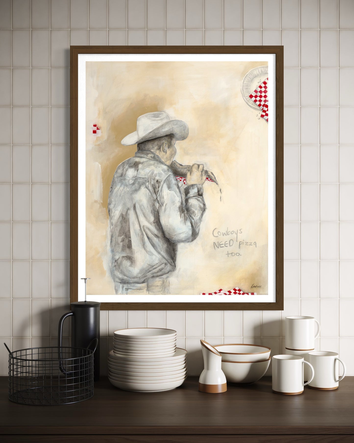 NEW PRINT! Pizza Cowboy