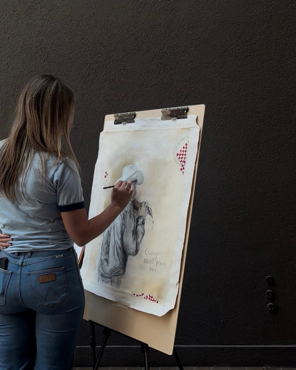 NEW PRINT! Pizza Cowboy