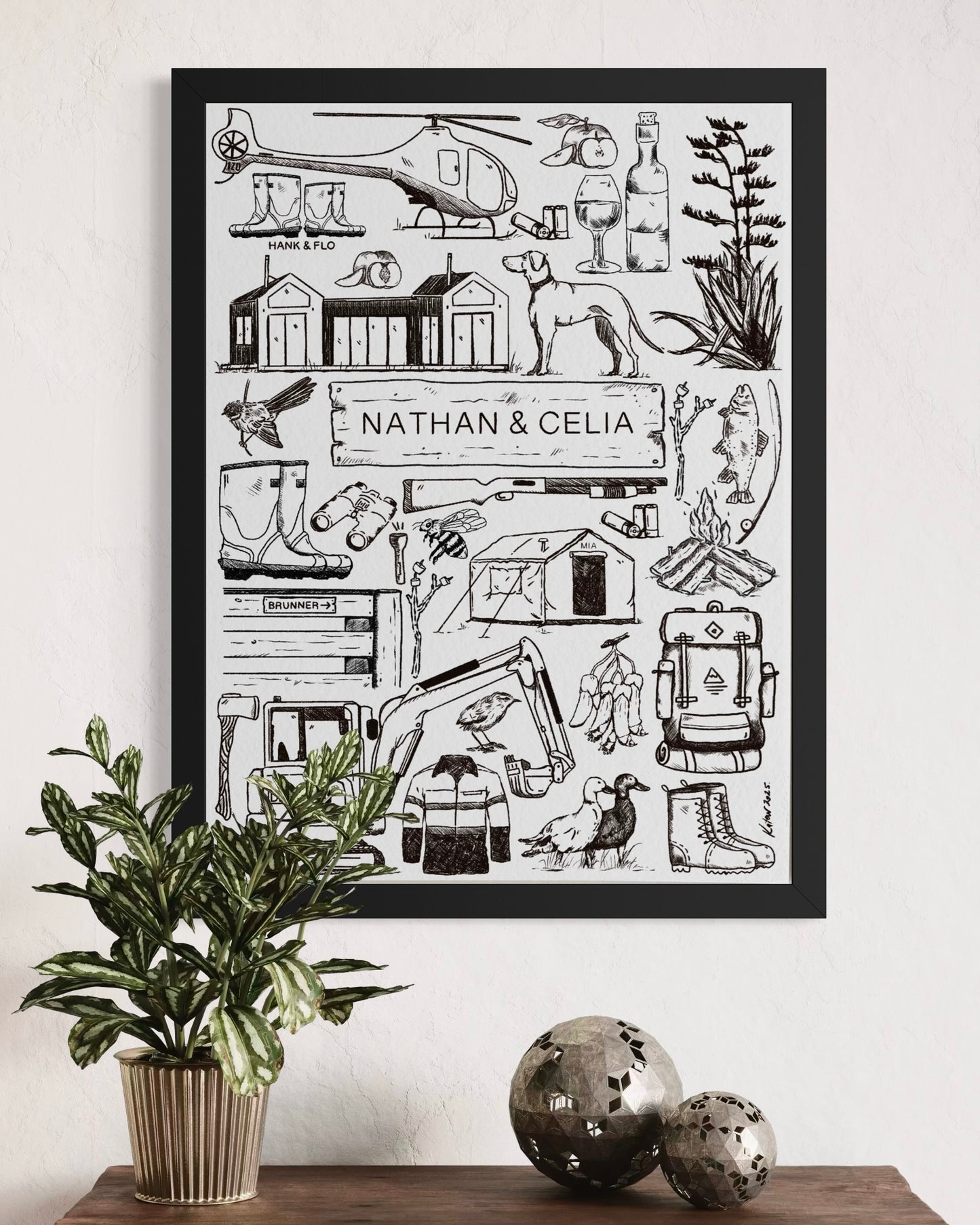 CUSTOM Personalised Poster (Framed)