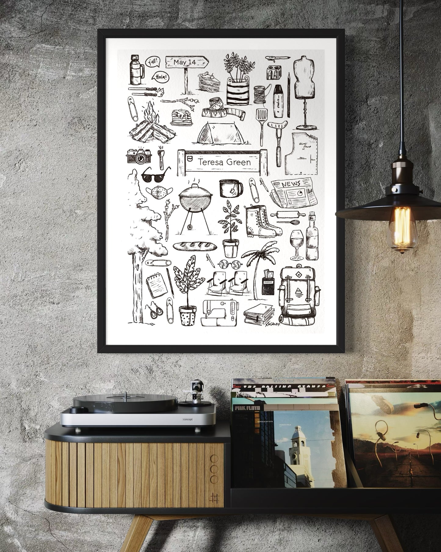 CUSTOM Personalised Poster (Framed)
