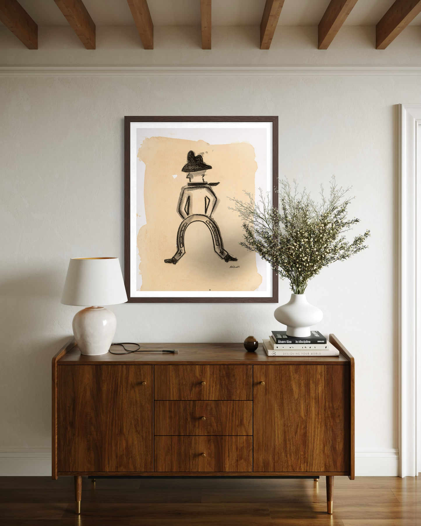 Western Art Print - Lucky Dude