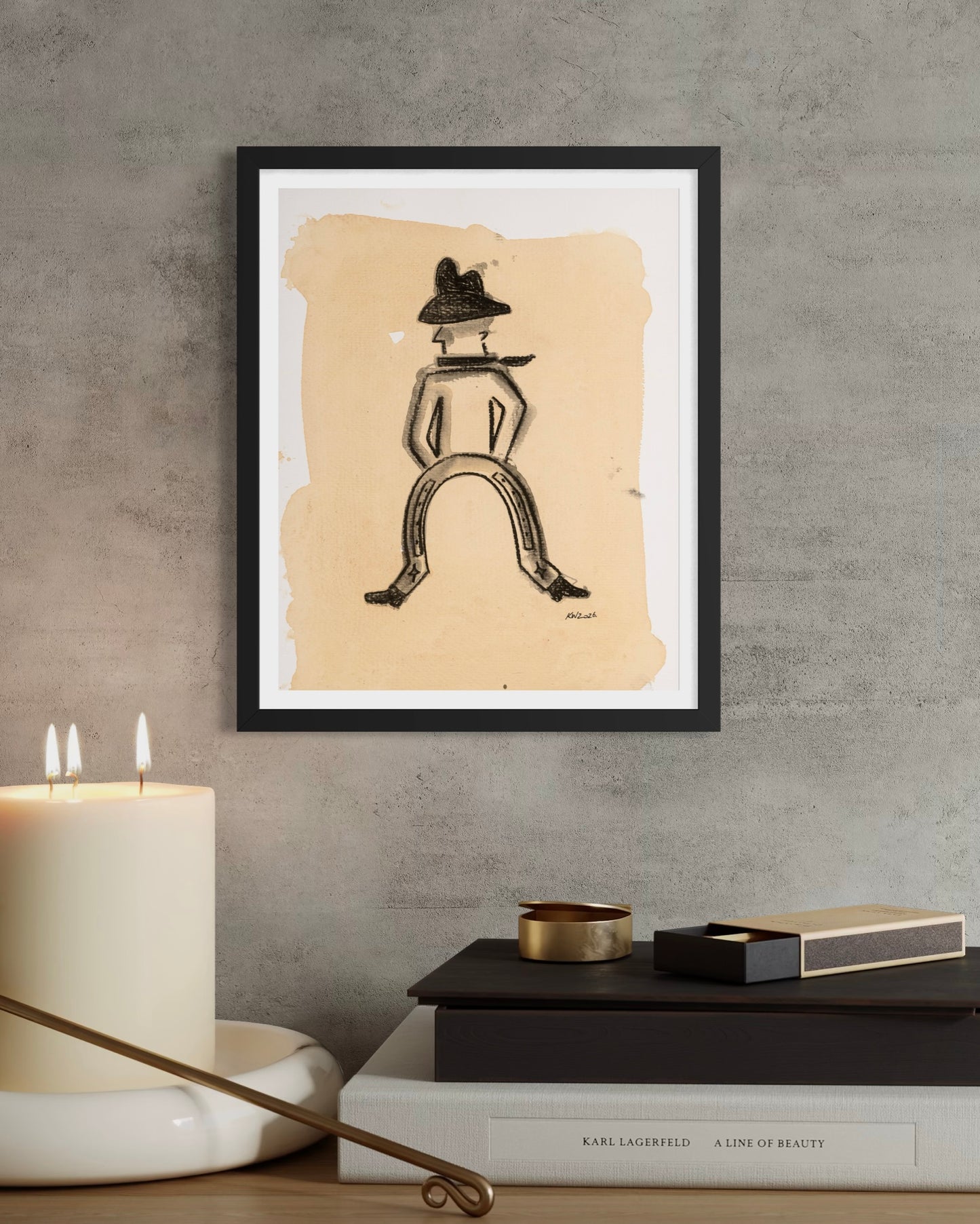 Western Art Print - Lucky Dude