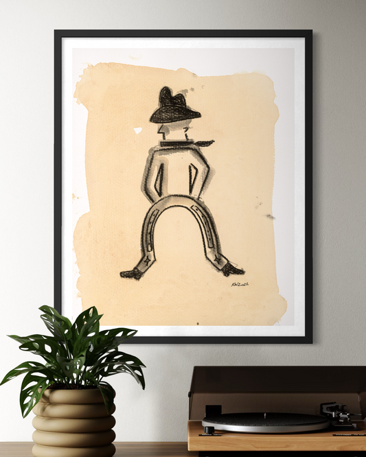 Western Art Print - Lucky Dude