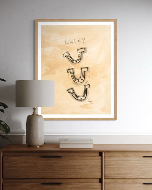 Western Art Print - Lucky One