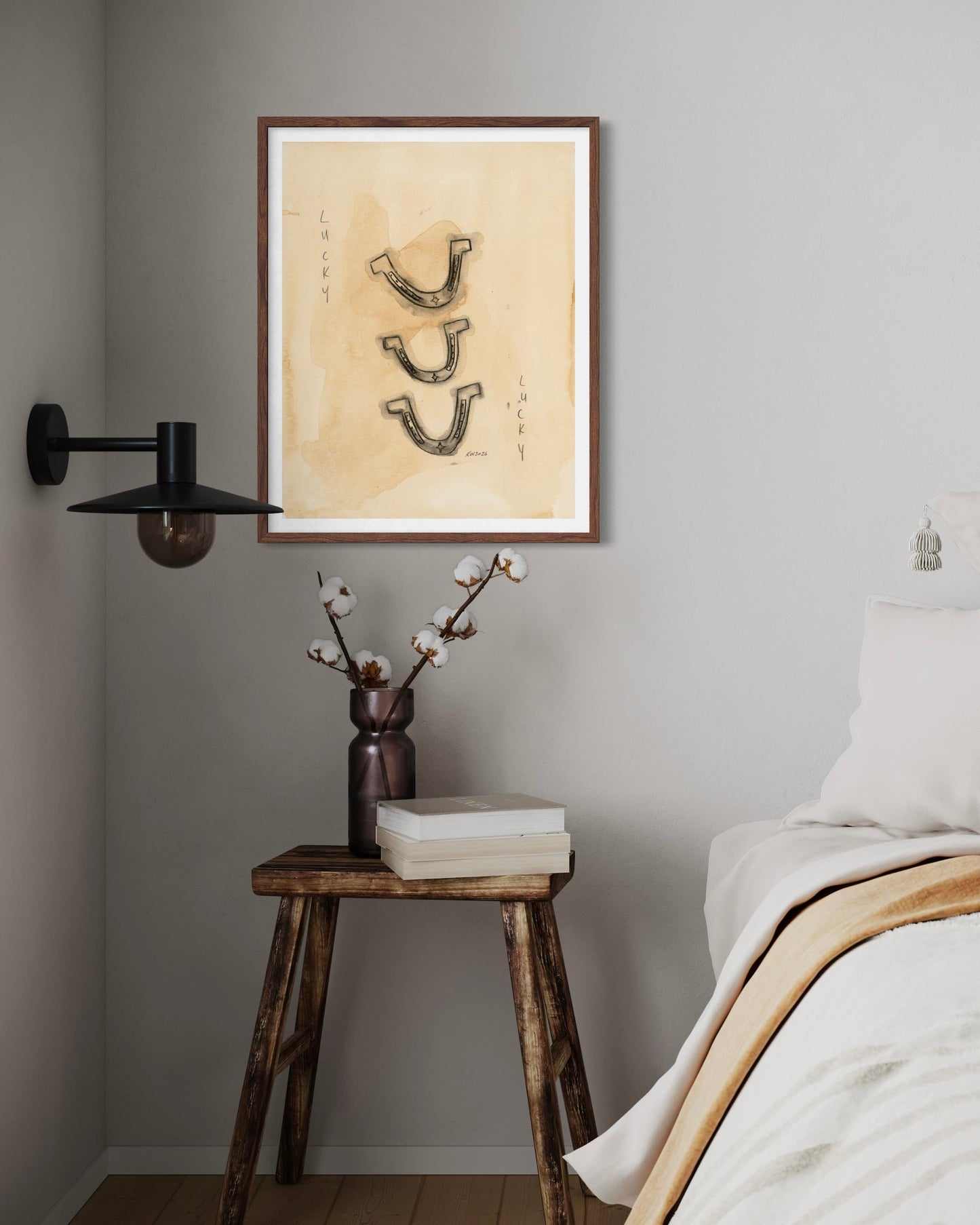 Western Art Print - Lucky You