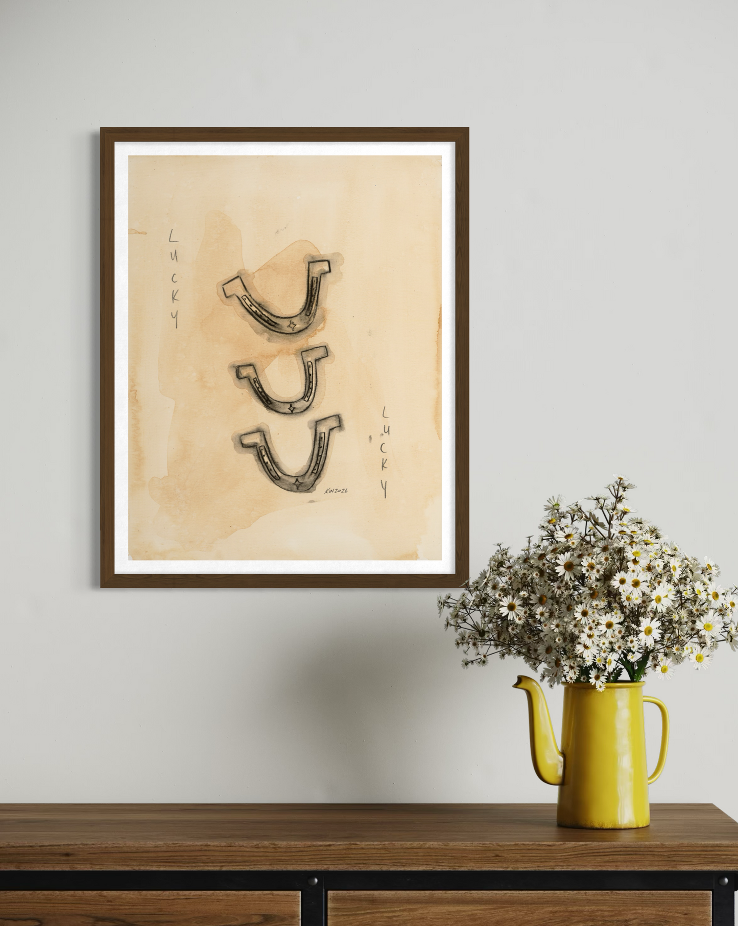 Western Art Print - Lucky You