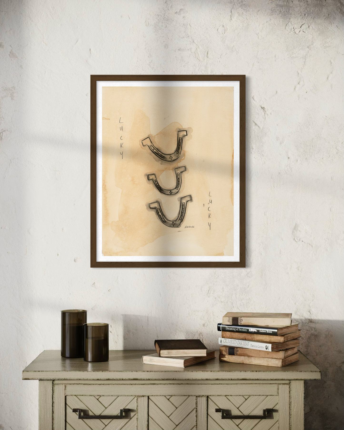 Western Art Print - Lucky You